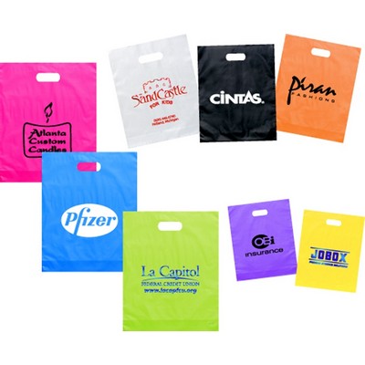 Frosted Die Cut Bags (15"x 18"x 4")